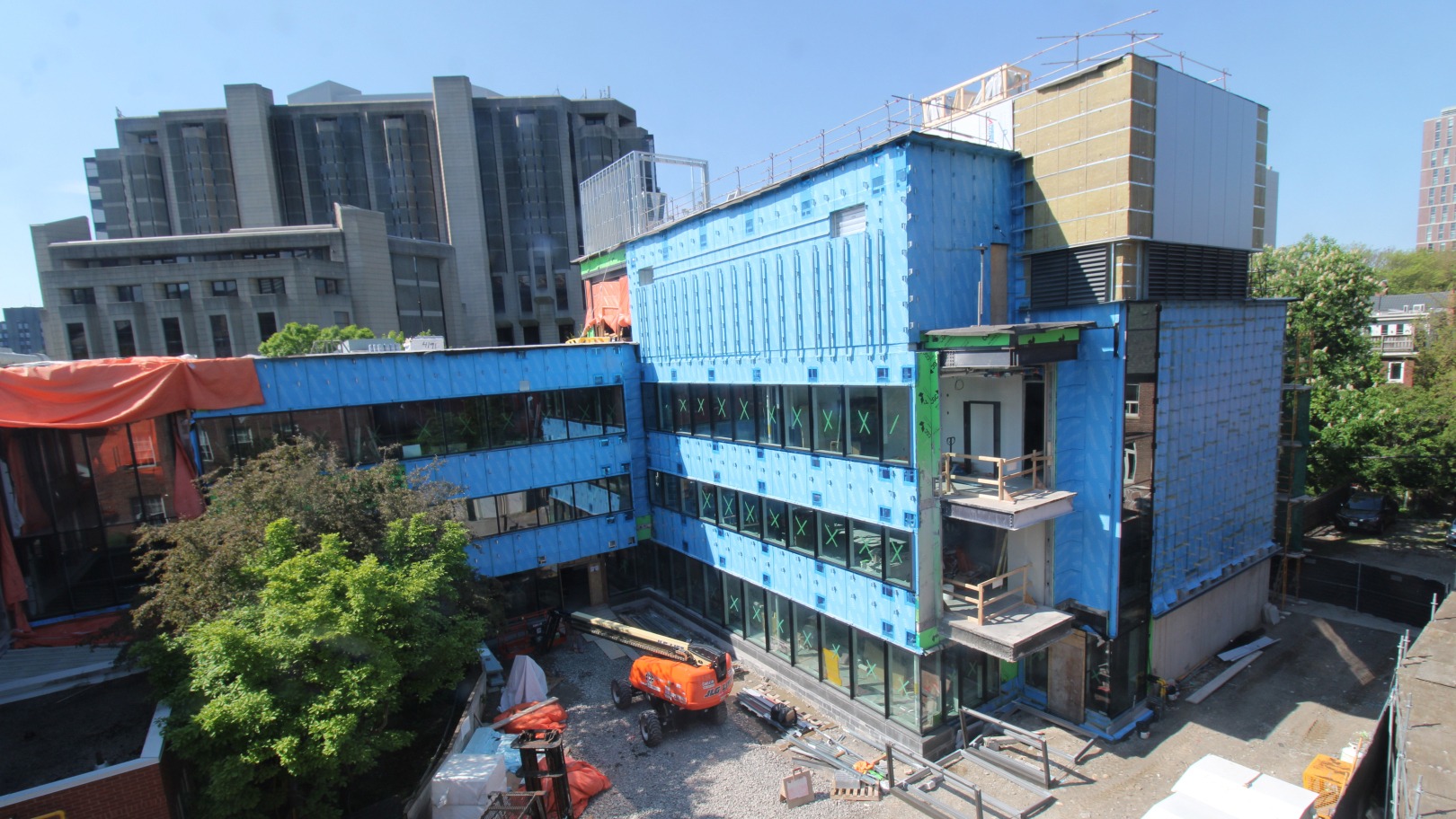 bird's-eye photo of Innis construction site